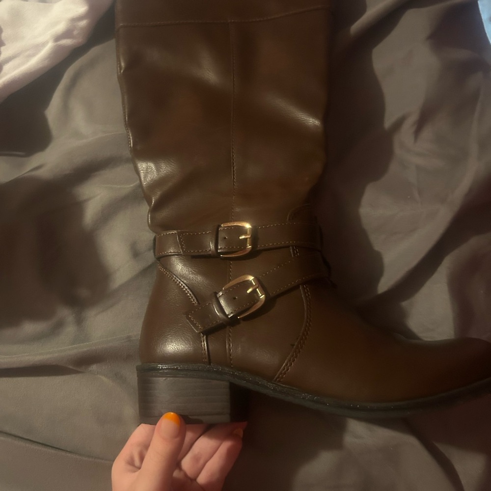 Brown Leather Women's Boots